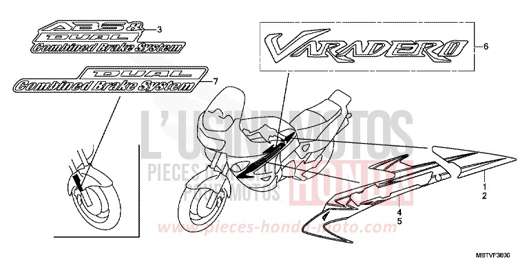 MARQUE/RAYURE de Varadero ABS SHASTA WHITE (NH138) de 2011